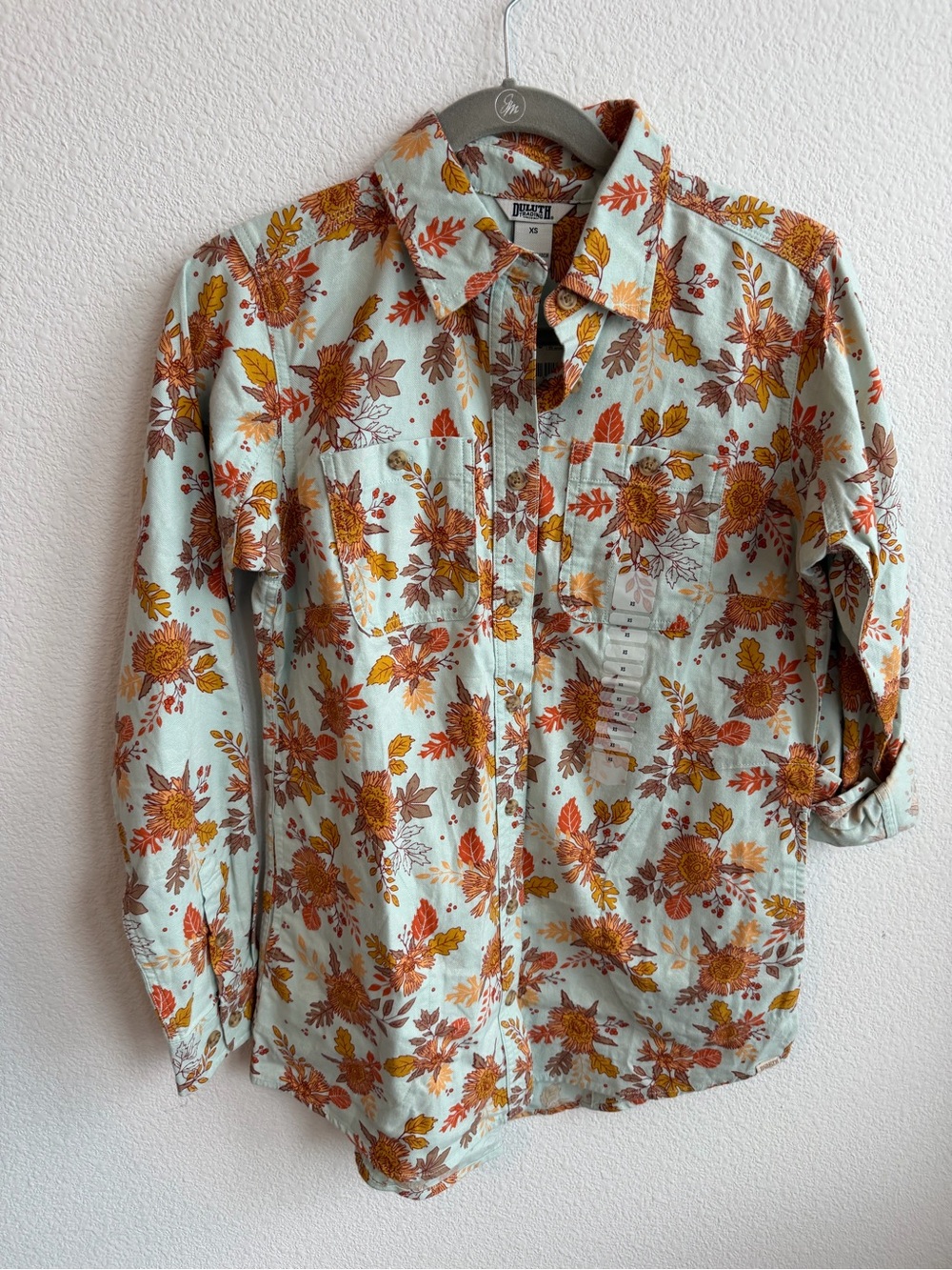 NWT Duluth Trading Free Swingin Flannel Floral XS